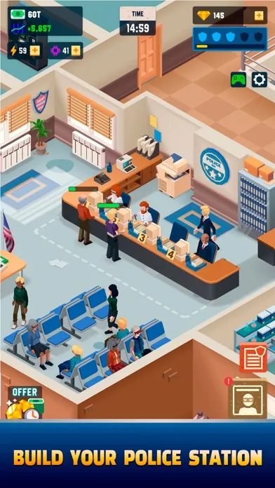 Idle Police Tycoon - Cops Game स्क्रीनशॉट