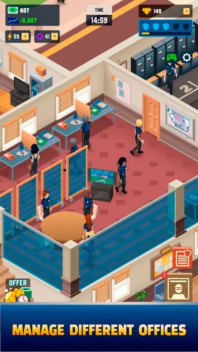 Idle Police Tycoon - Cops Game स्क्रीनशॉट