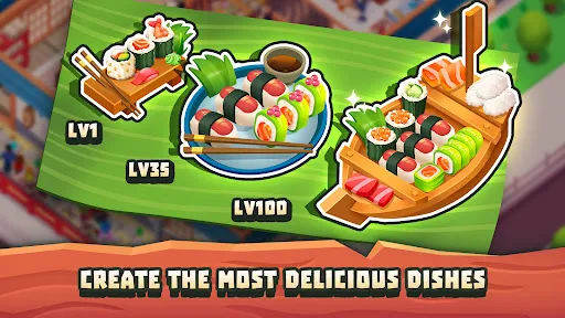 Sushi Empire Tycoon—Idle Game Screenshots