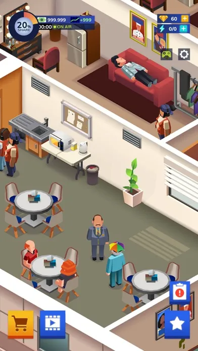 TV Empire Tycoon - Idle Game سکرین شاٹس