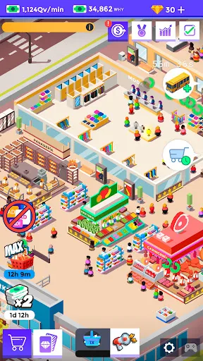 Idle Supermarket Tycoon－Shop स्क्रीनशॉट