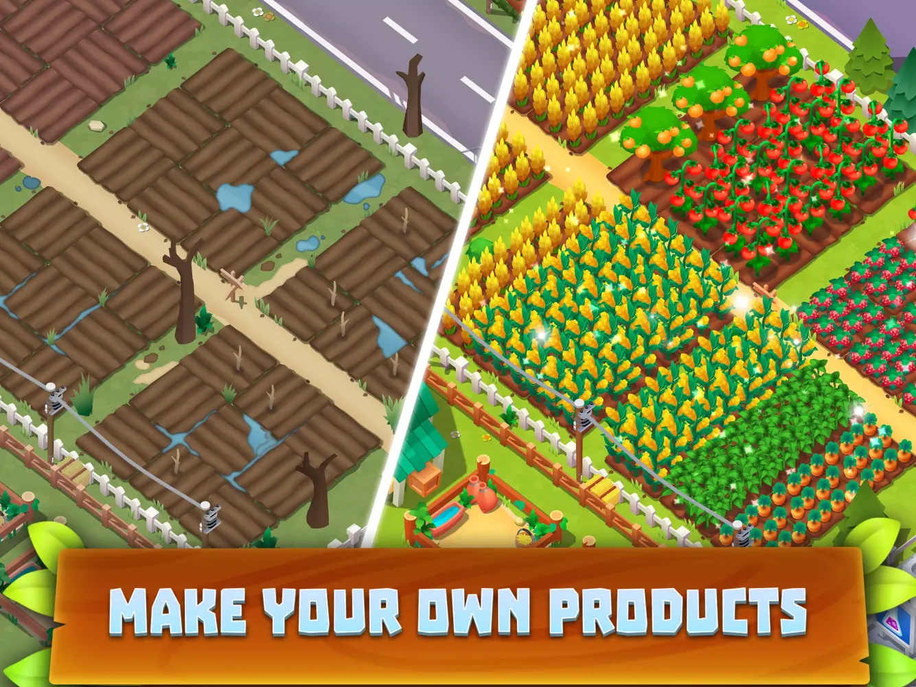 Tangkapan layar Supermarket Village—Farm Town
