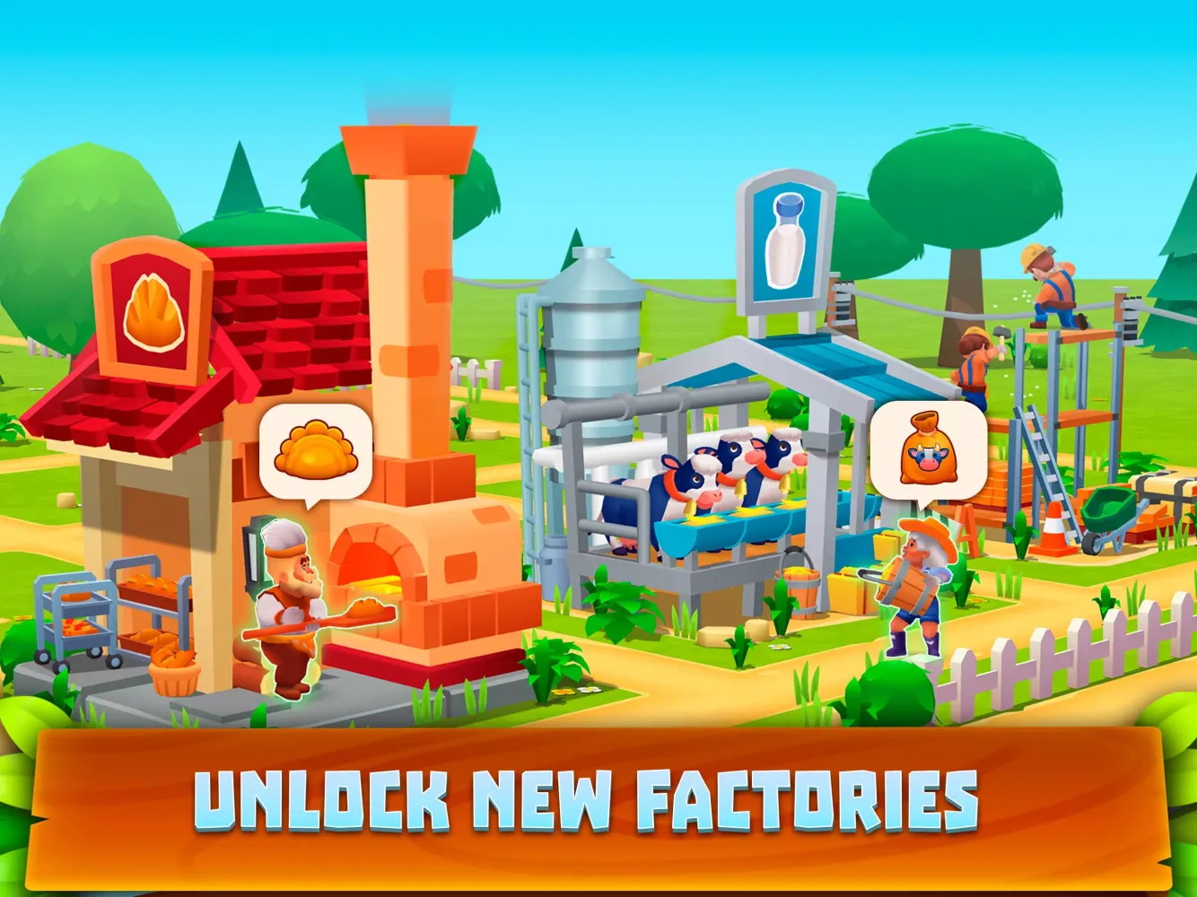 Tangkapan layar Supermarket Village—Farm Town