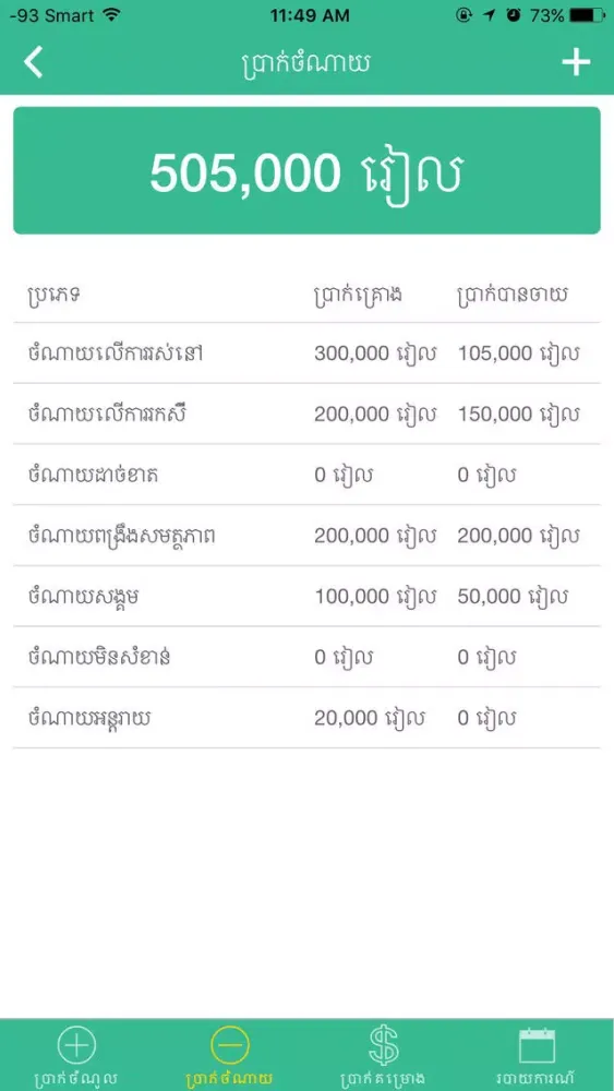 ภาพหน้าจอของ PockGate Personal Financial