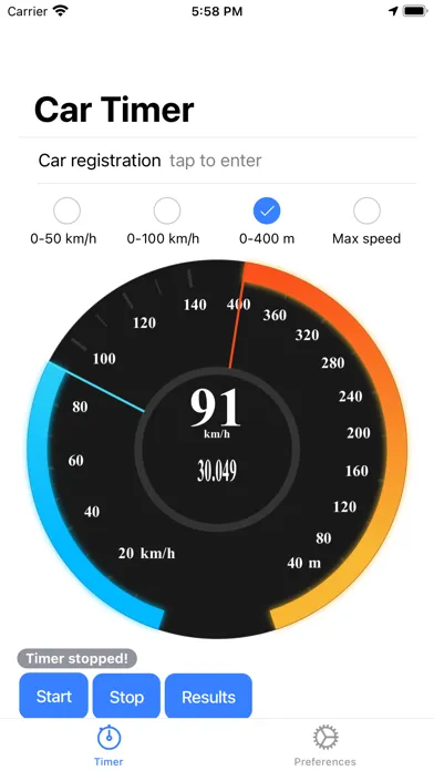 Скриншоты Car Timer: speed test