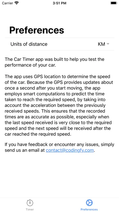 Скриншоты Car Timer: speed test
