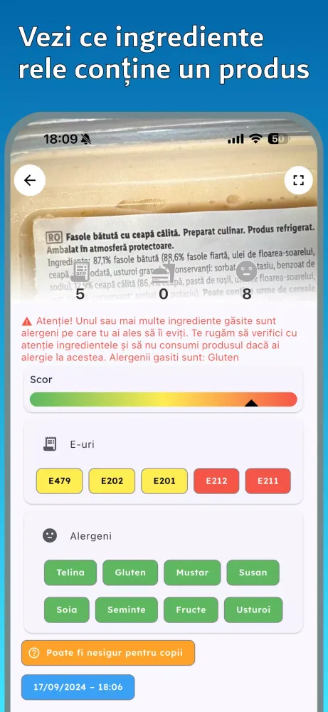 Scanner Alimente Screenshots