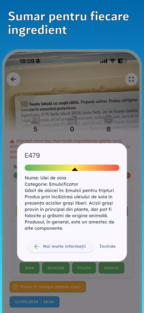 Scanner Alimente Screenshots