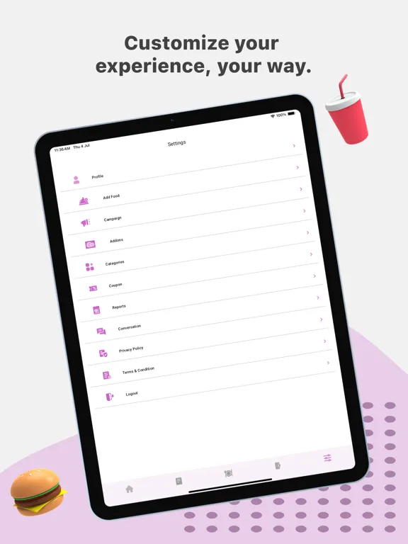 FoodGenie Seller iPad 应用截图