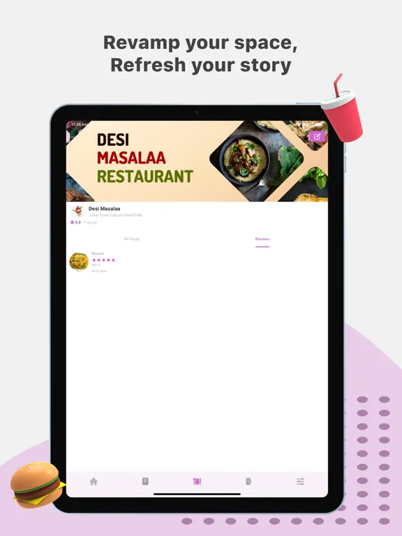 FoodGenie Seller iPad 应用截图