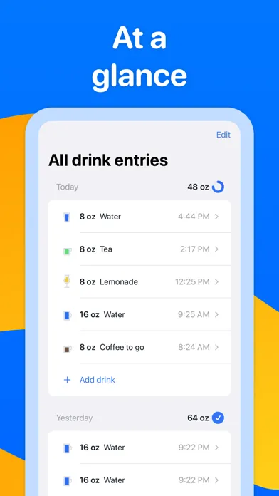 Screenshot di Water Reminder - Hydro Coach