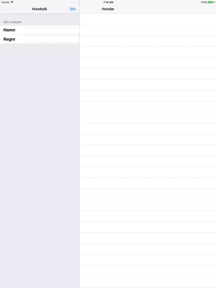 Hunddata iPad سکرین شاٹس