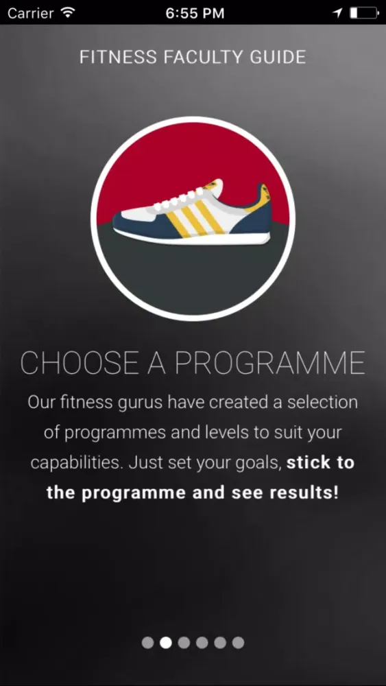 Tangkapan skrin Fitness Faculty