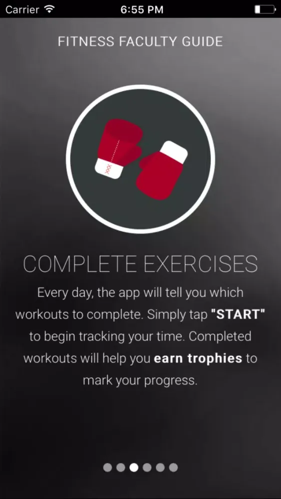 Tangkapan skrin Fitness Faculty