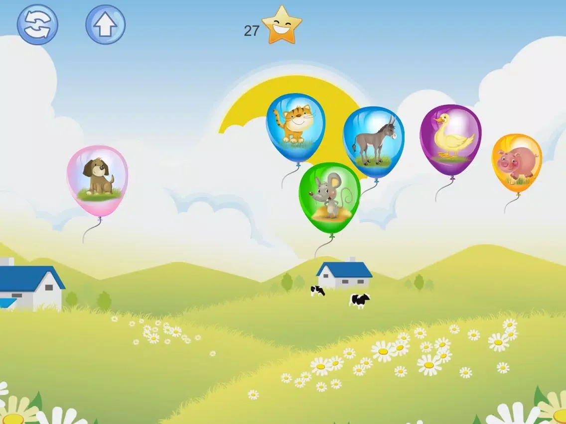 Capturas de tela do Baby Balloons Farm iPad
