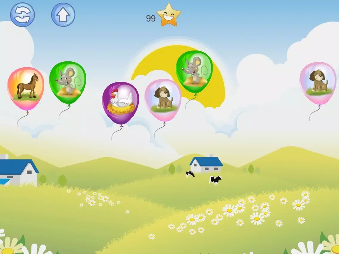 Capturas de tela do Baby Balloons Farm iPad