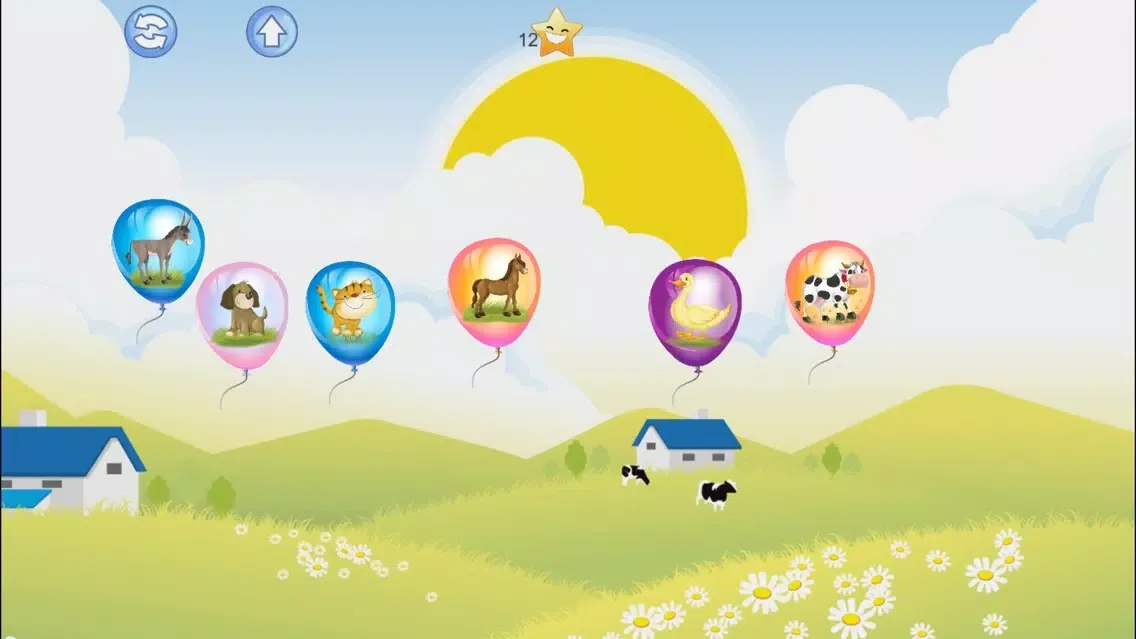 Capturas de tela do Baby Balloons Farm