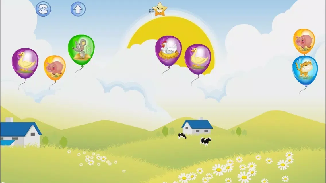 Capturas de tela do Baby Balloons Farm