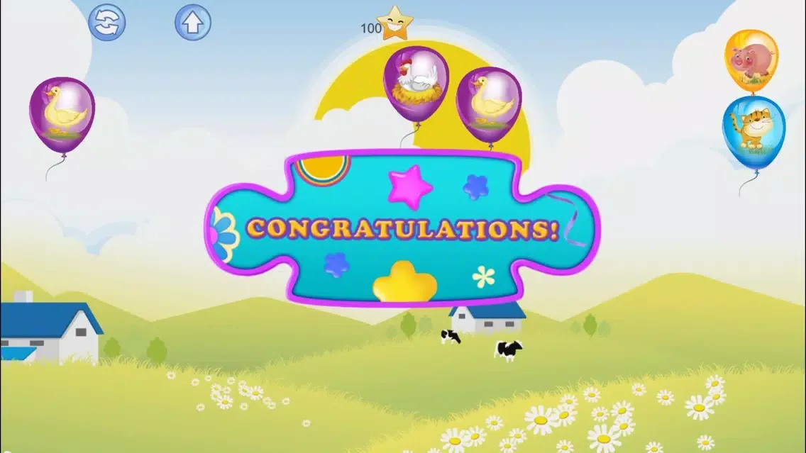 Capturas de tela do Baby Balloons Farm