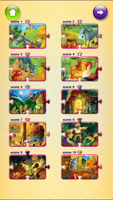 Capturas de tela do Town Musicians of Bremen Puzzle Jigsaw