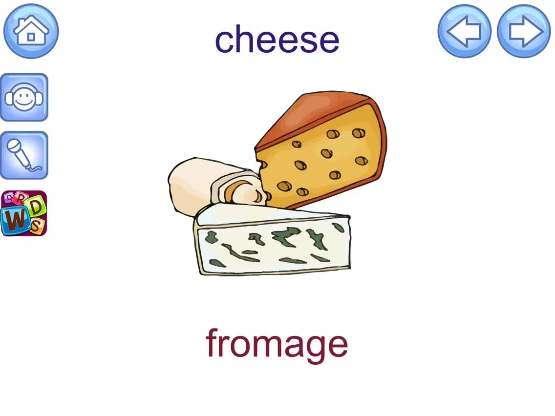 English Picture Dictionary for French Speakers iPad 应用截图