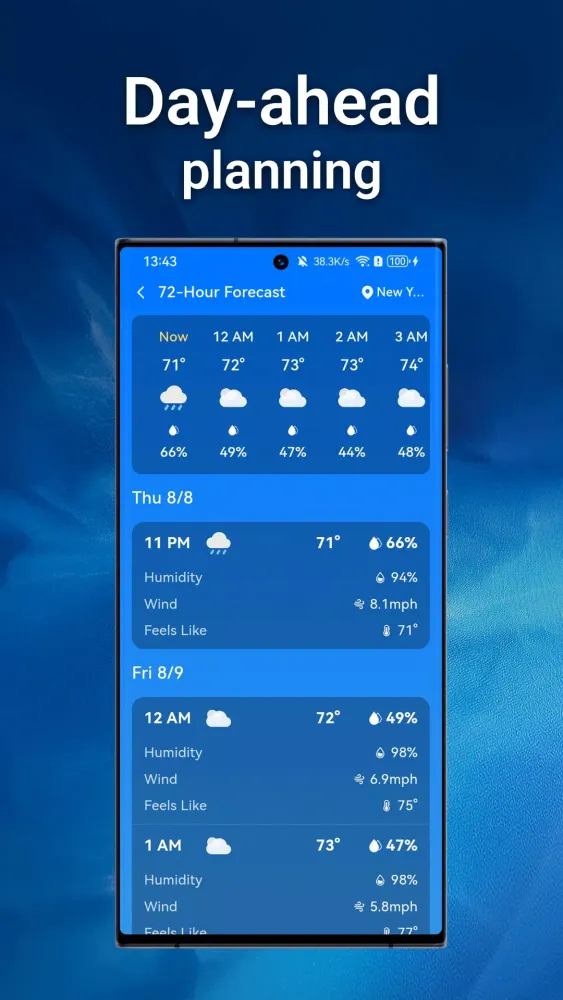 Capturas de tela do Daily Forecast
