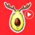 Avocado Christmas Stickers