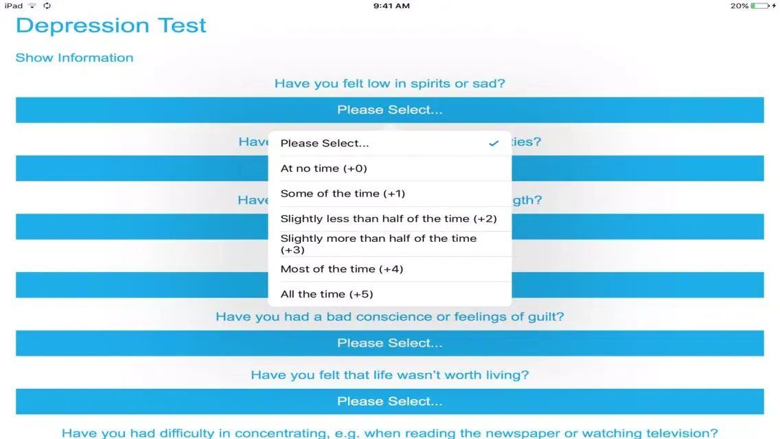 My Depression Test应用截图