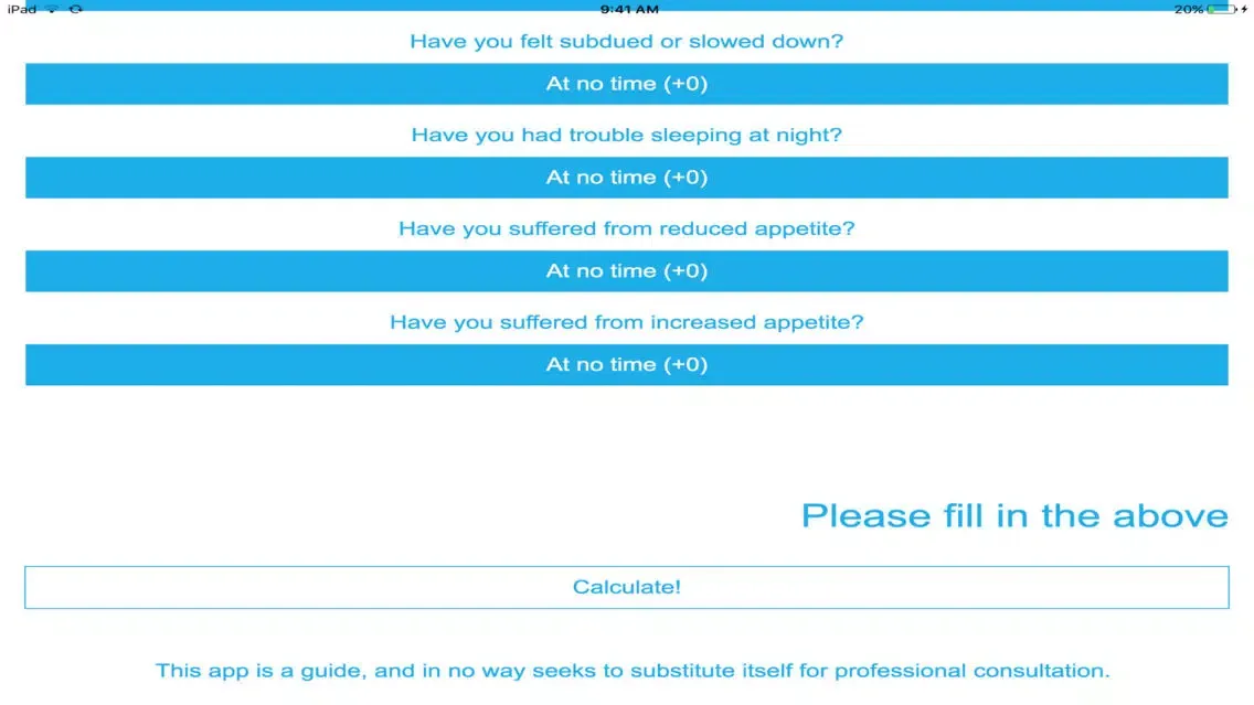 My Depression Test应用截图
