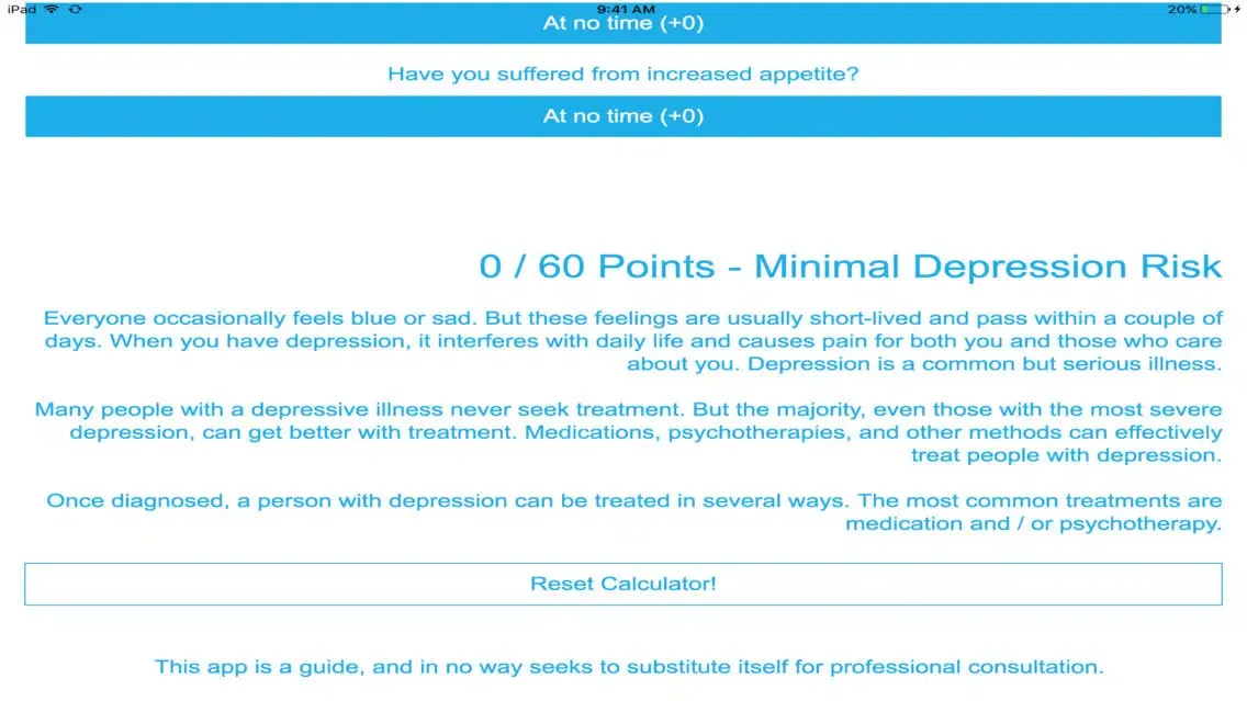 My Depression Test应用截图
