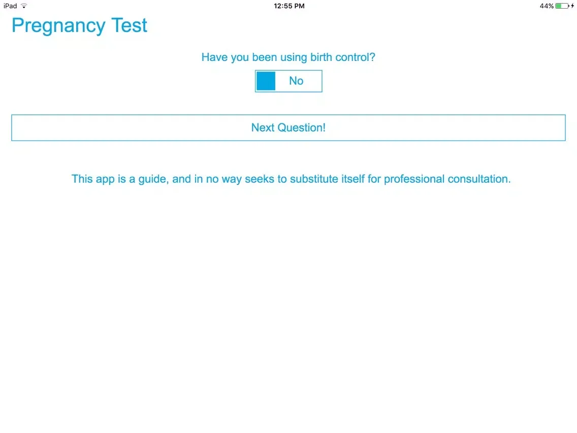 ภาพหน้าจอของ My Pregnancy Test iPad 