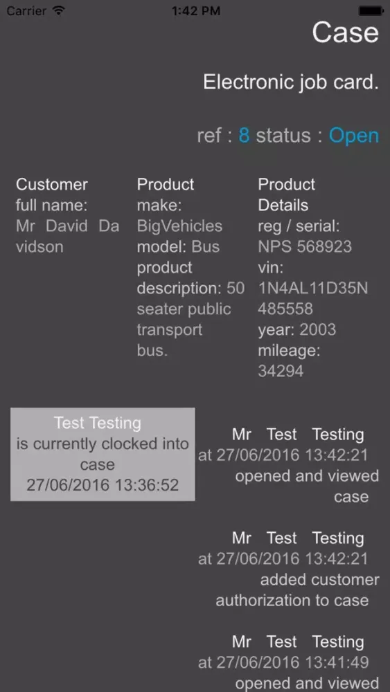 ServiceCallout スクリーンショット