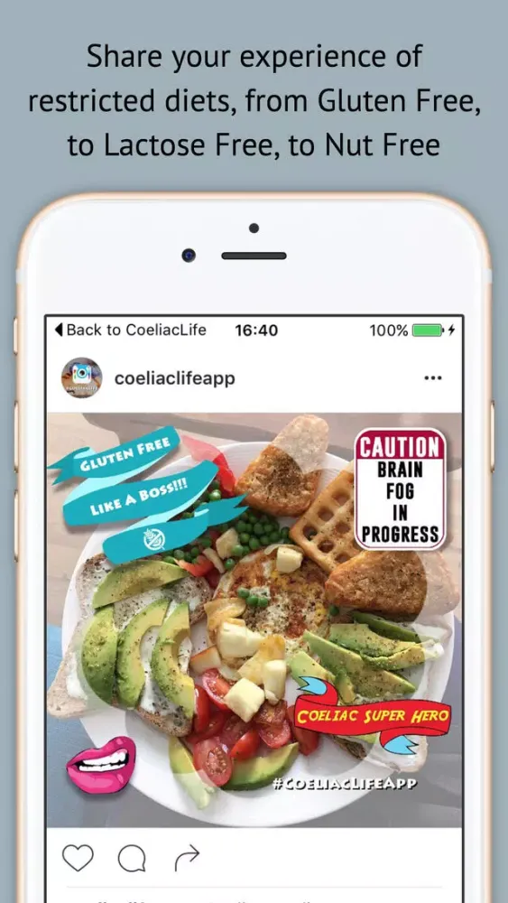 Ảnh chụp màn hình của Coeliac Life