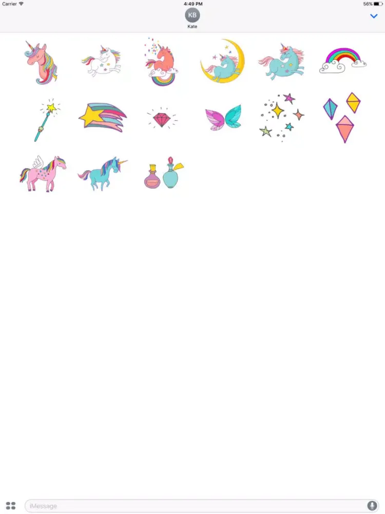 Capturas de pantalla de Sparkling Unicorns iPad 