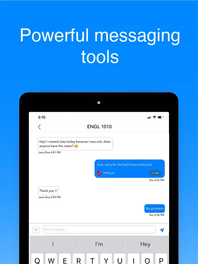 Tangkapan layar Phloat: Connecting Classmates iPad 