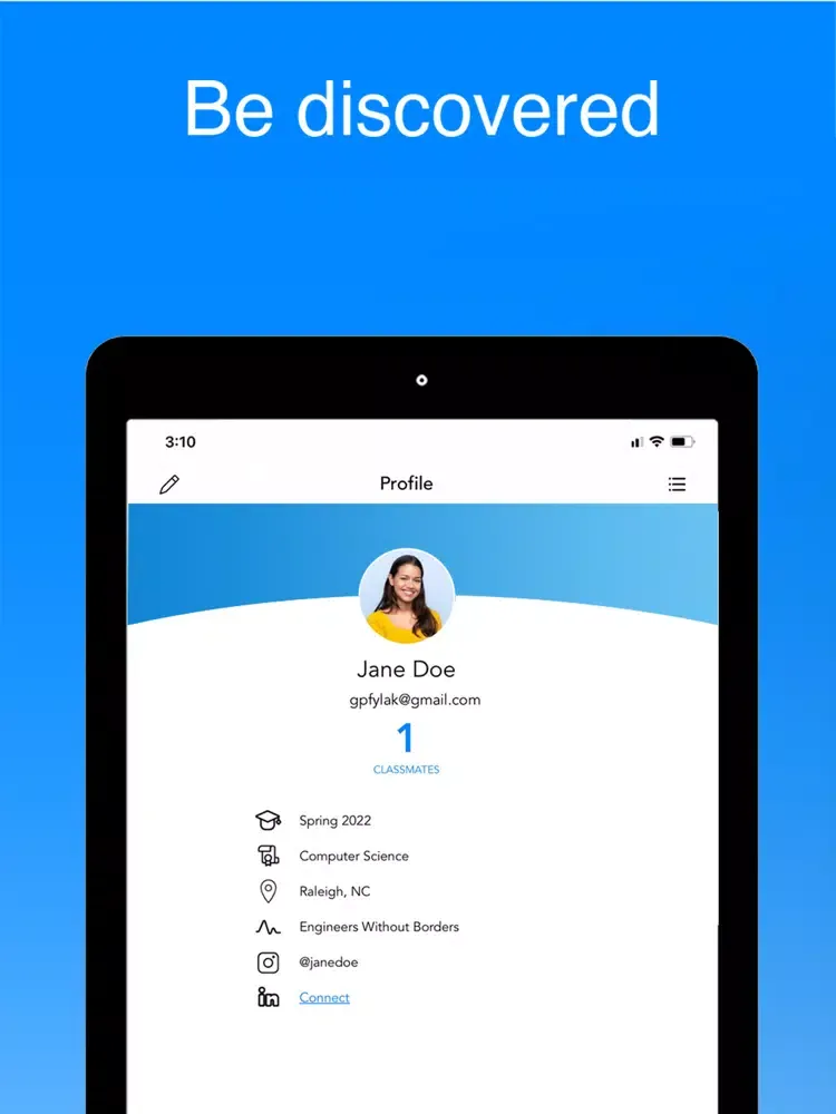 Tangkapan layar Phloat: Connecting Classmates iPad 