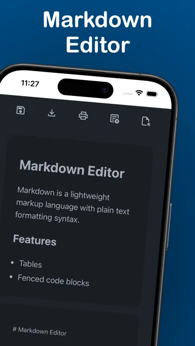 Markdown Editor for Safari स्क्रीनशॉट