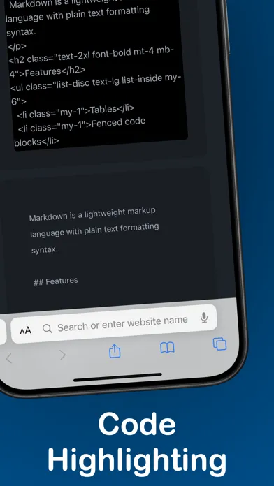 Markdown Editor for Safari स्क्रीनशॉट