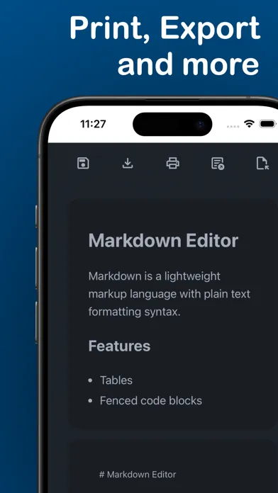 Markdown Editor for Safari स्क्रीनशॉट