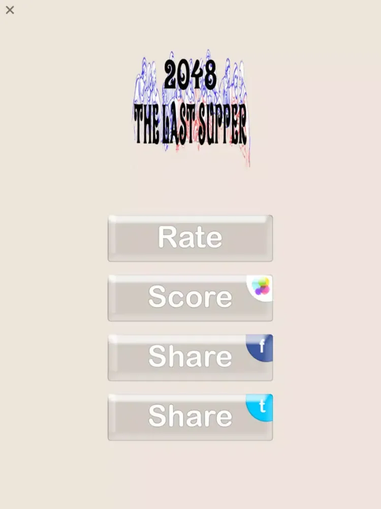 Tangkapan skrin 2048 The Last Supper iPad 