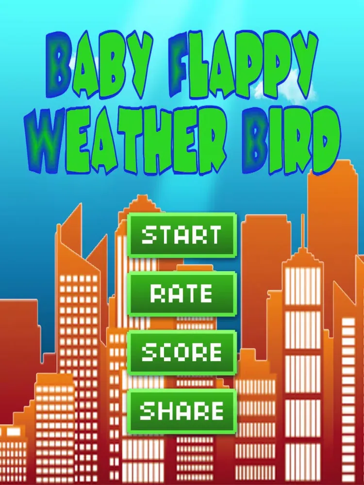 Capturas de pantalla de Baby Flappy Weather Bird FREE - An addicting cute birds game for kids iPad 