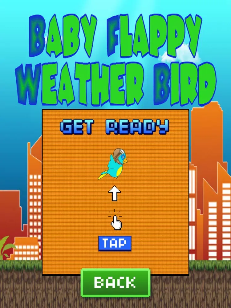 Capturas de pantalla de Baby Flappy Weather Bird FREE - An addicting cute birds game for kids iPad 