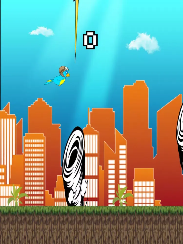 Capturas de pantalla de Baby Flappy Weather Bird FREE - An addicting cute birds game for kids iPad 