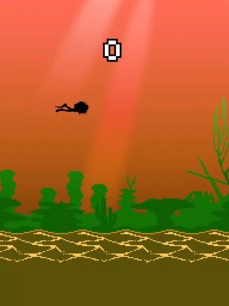 Flappy Amazon Waters HD - Top Free underwater fly game iPad  スクリーンショット
