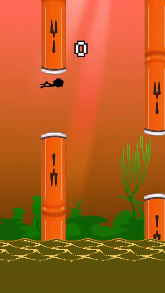 Flappy Amazon Waters HD - Top Free underwater fly game スクリーンショット