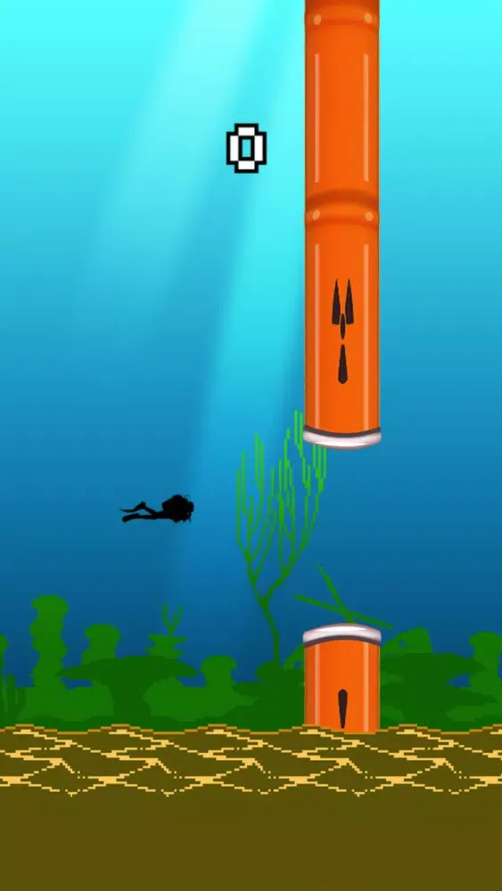 Flappy Amazon Waters HD - Top Free underwater fly game スクリーンショット
