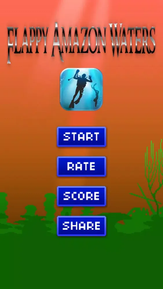 Flappy Amazon Waters HD - Top Free underwater fly game スクリーンショット