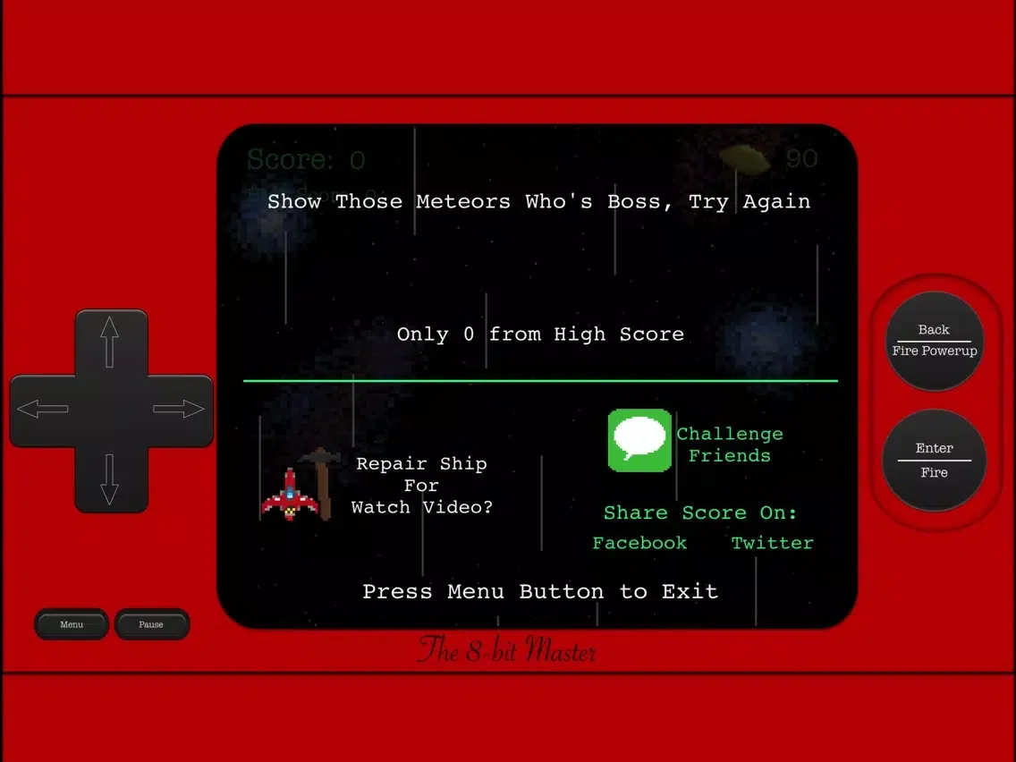 The 8-bit Master: The Handheld Gaming Console iPad 应用截图