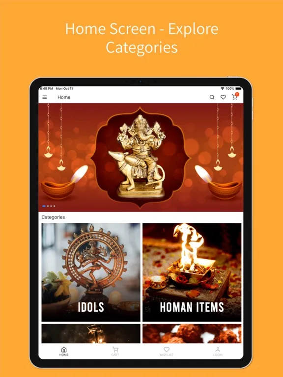 Hindu Devotional Store iPad  स्क्रीनशॉट