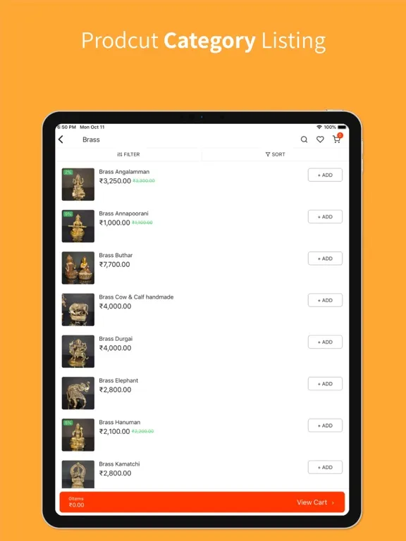 Hindu Devotional Store iPad  स्क्रीनशॉट